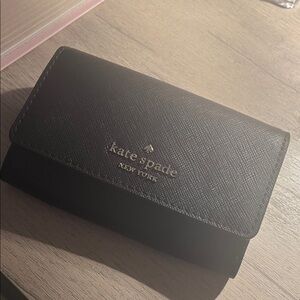 Kate Spade Black Leather Clutch